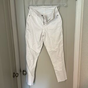 Old navy white straight leg jean